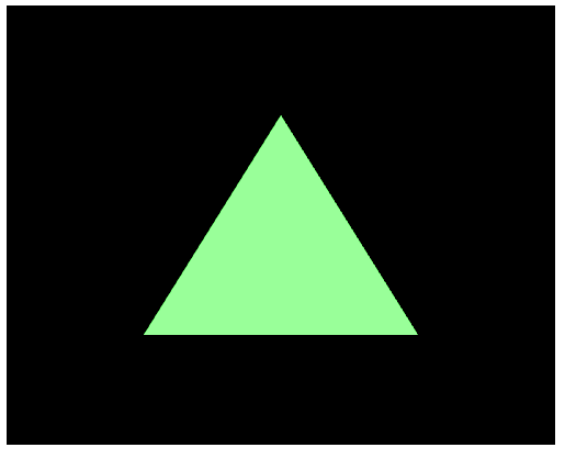 HelloTriangle运行效果图